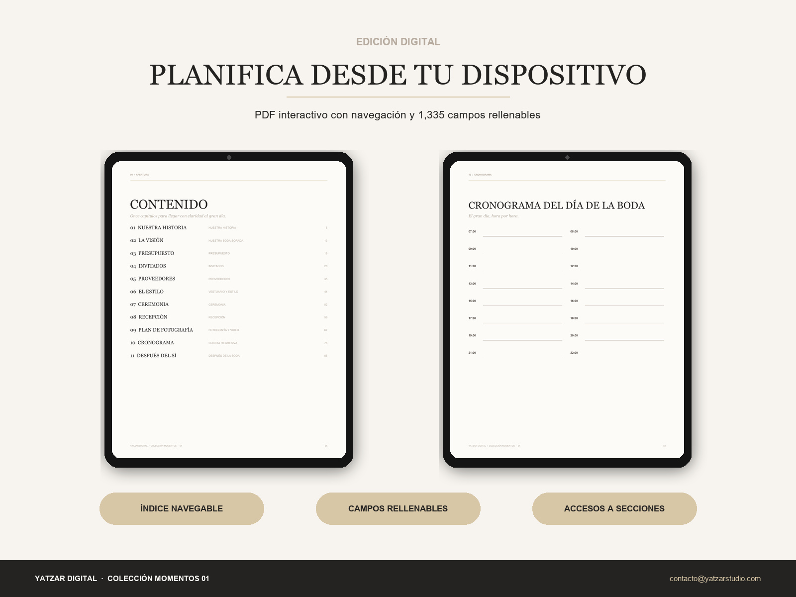 Yatzar Digital · Planificador de Boda — Edición Completa - Imagen 3