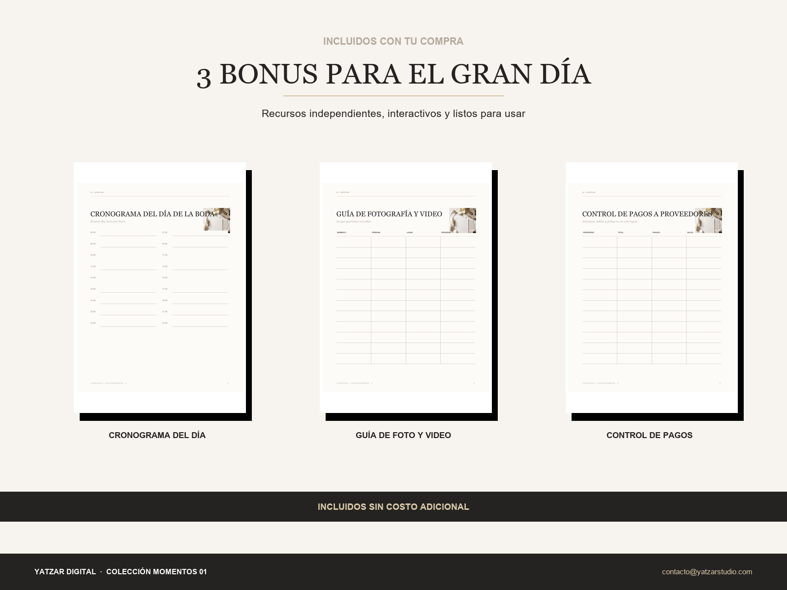 Yatzar Digital · Planificador de Boda — Edición Completa - Imagen 5